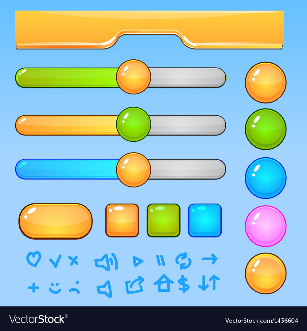 Game UI Buttons & Icons