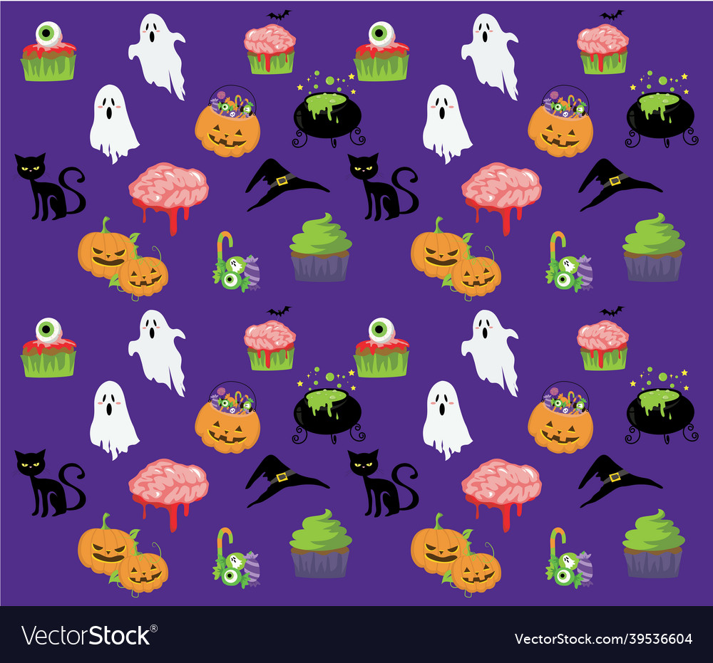 Halloween seamless pattern