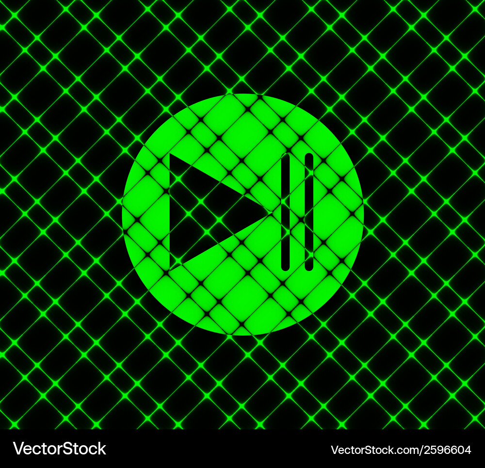 Play button web icon flat design Royalty Free Vector Image