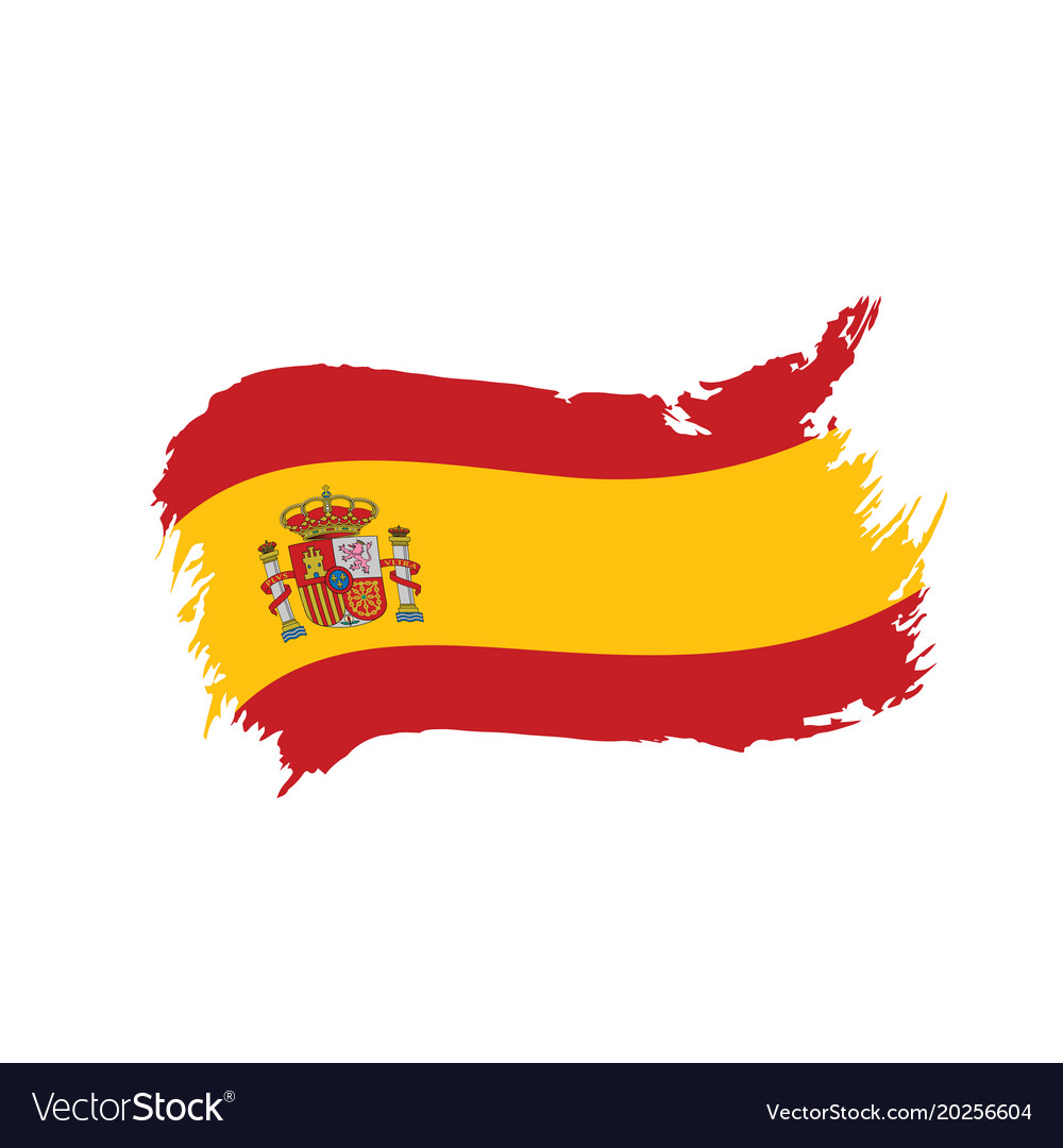 Spain flag Royalty Free Vector Image - VectorStock