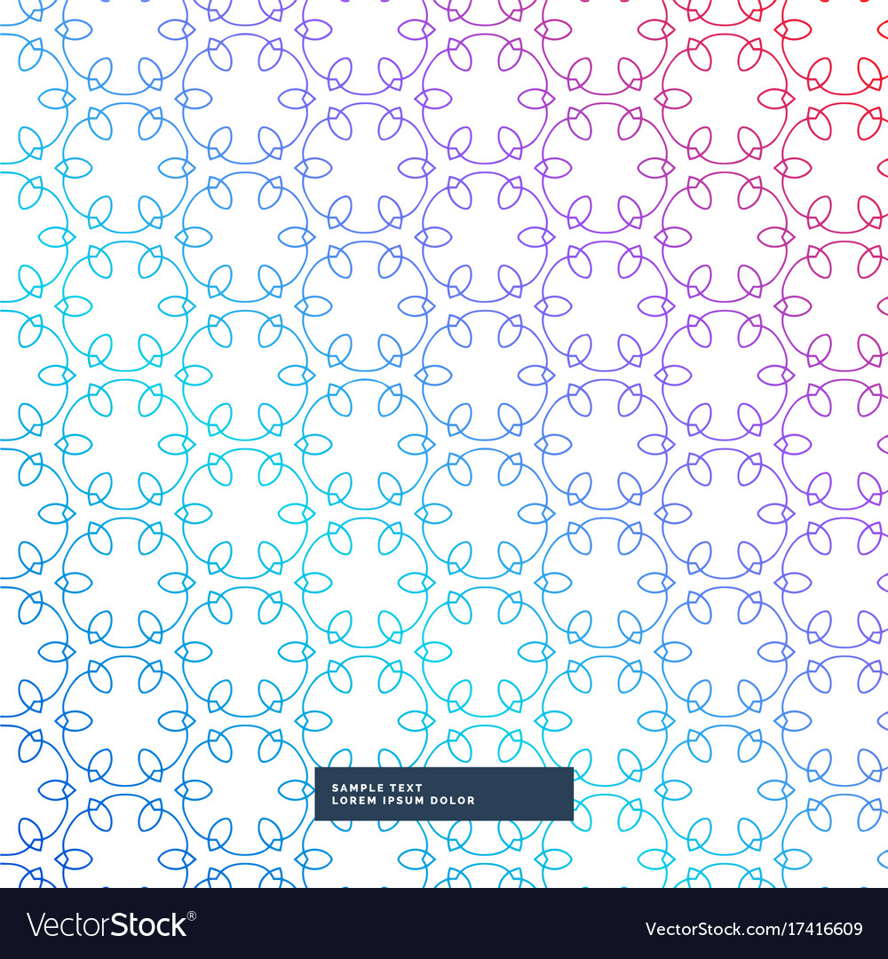 Abstract line flower style pattern background