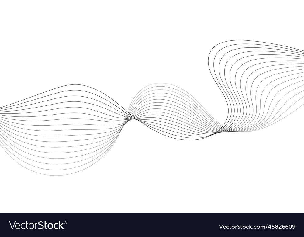 Abstract wave element for design digital