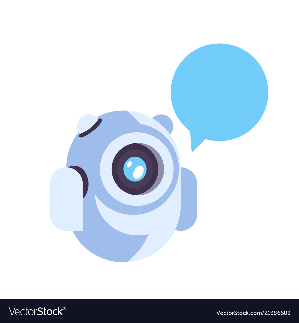 Chat bot robot bubble icon artificial