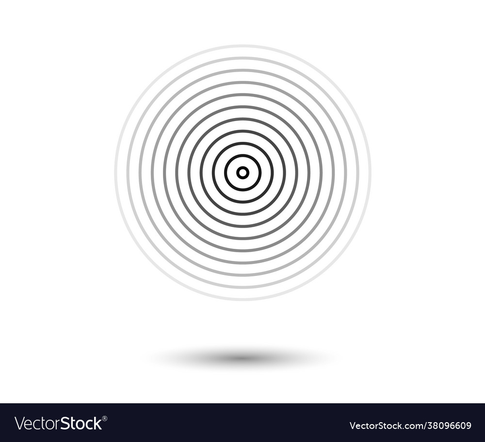 Concentric circle elements element for graphic Vector Image Concentric circle elements element for graphic