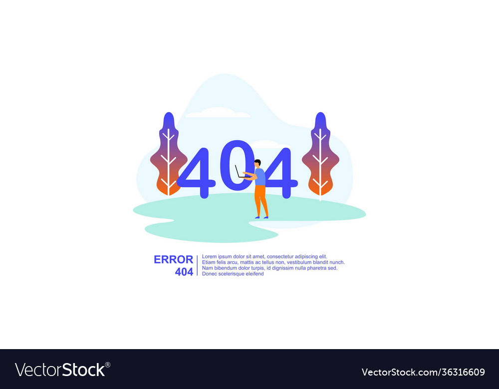 Concept 404 error page