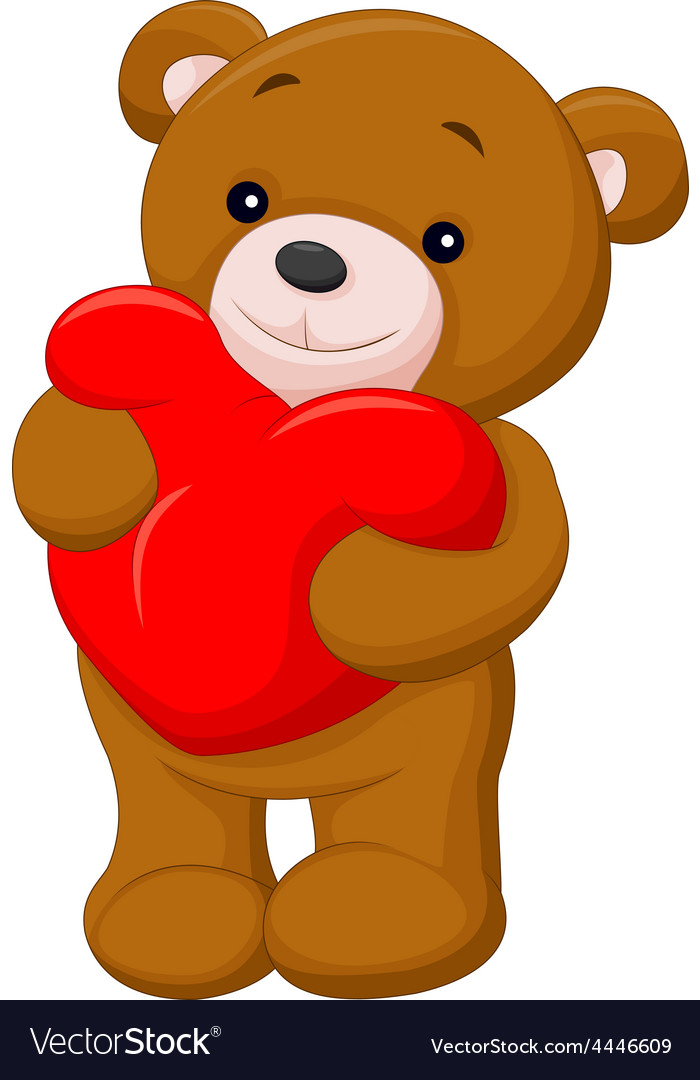 teddy holding heart