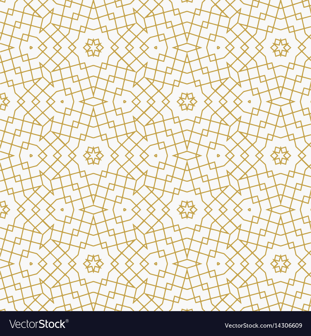 Golden Line Geometric Pattern