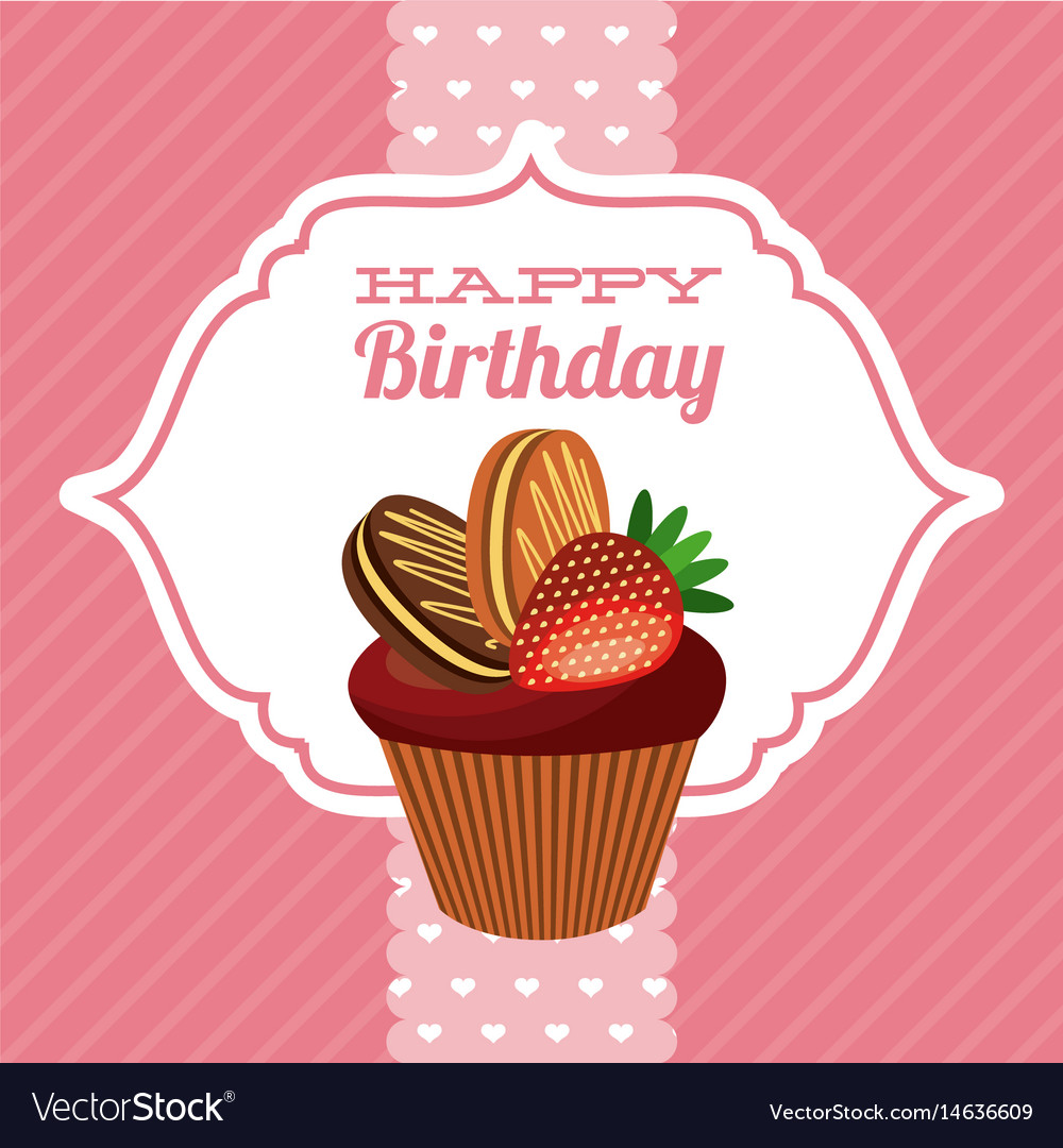 Happy birthday sweet dessert celebration