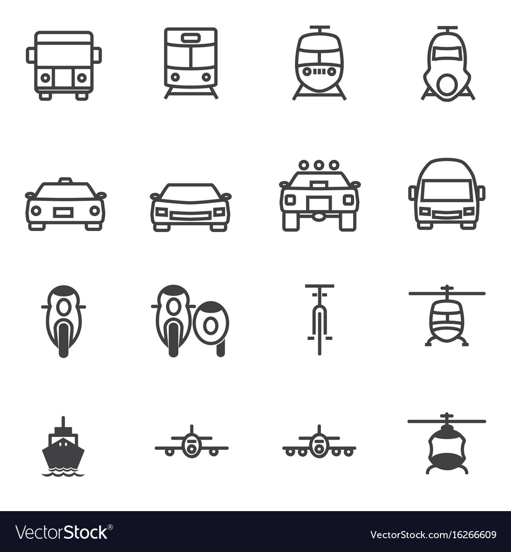 Vehicle Icon Set