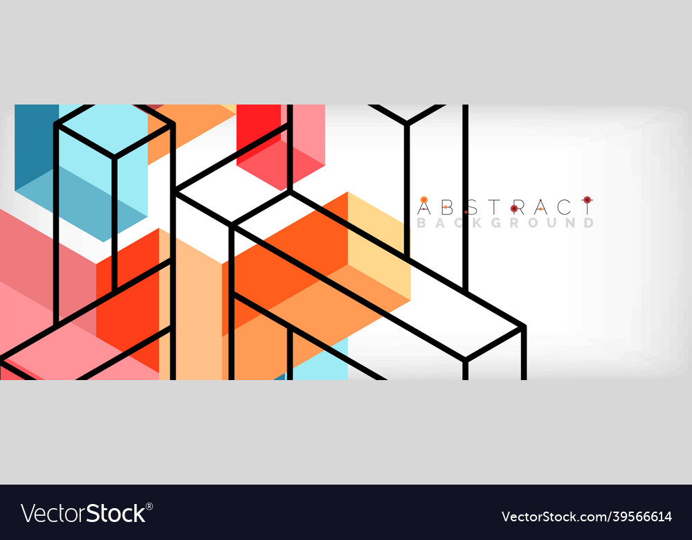 Abstract background 3d cubes cubic elements