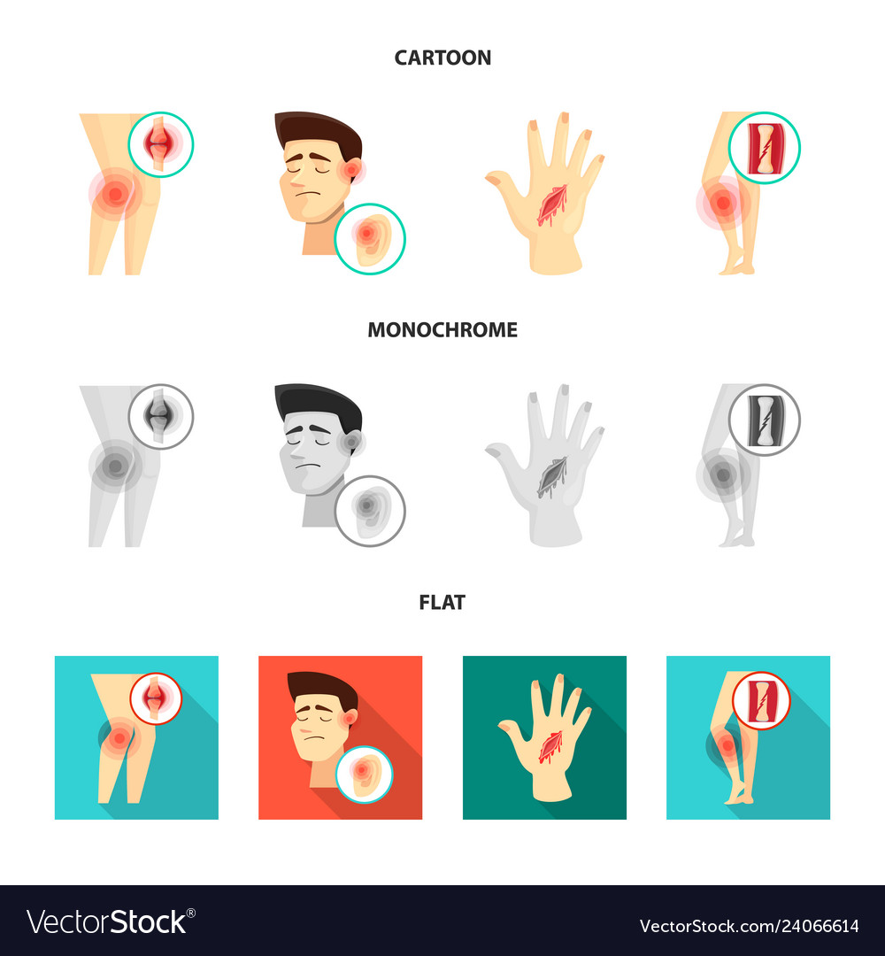 Design of hospital and rendering icon set vector image Design of hospital and rendering icon set