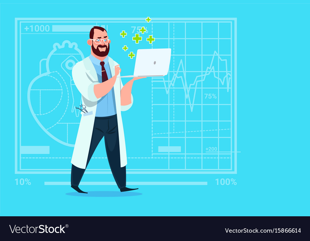 Врач за компьютером картинки для презентации