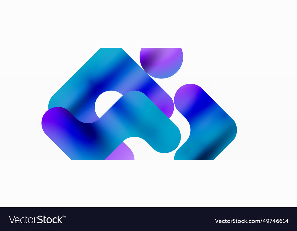 Gradient geometry minimalist fusion of lines Vector Image Gradient geometry minimalist fusion of lines