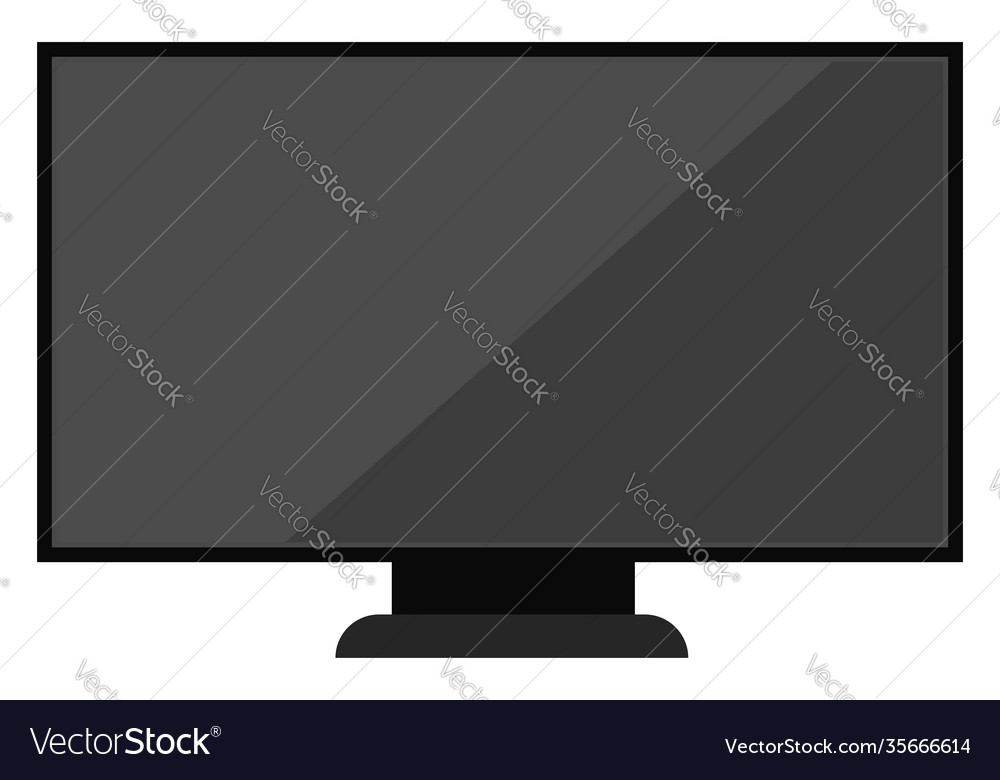 Lcd tv on a white background Royalty Free Vector Image