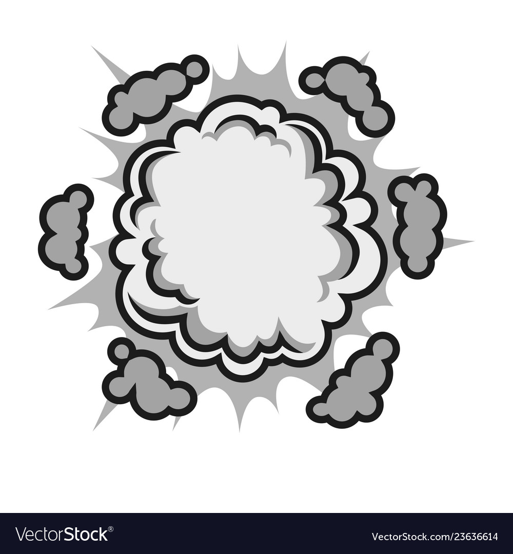 Pow bubble sound blast clouds for cartoon or comic