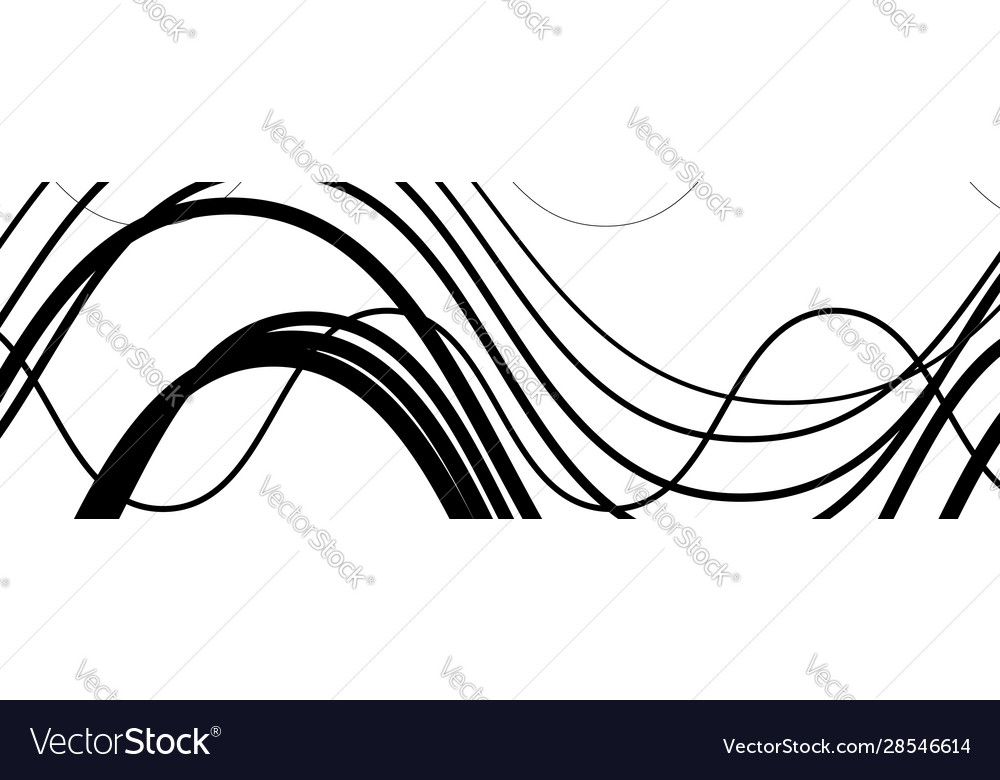 Random wavy zig-zag lines abstract art texture vector image Random wavy zig-zag lines abstract art texture