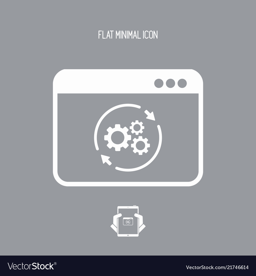 Refresh setting flat icon