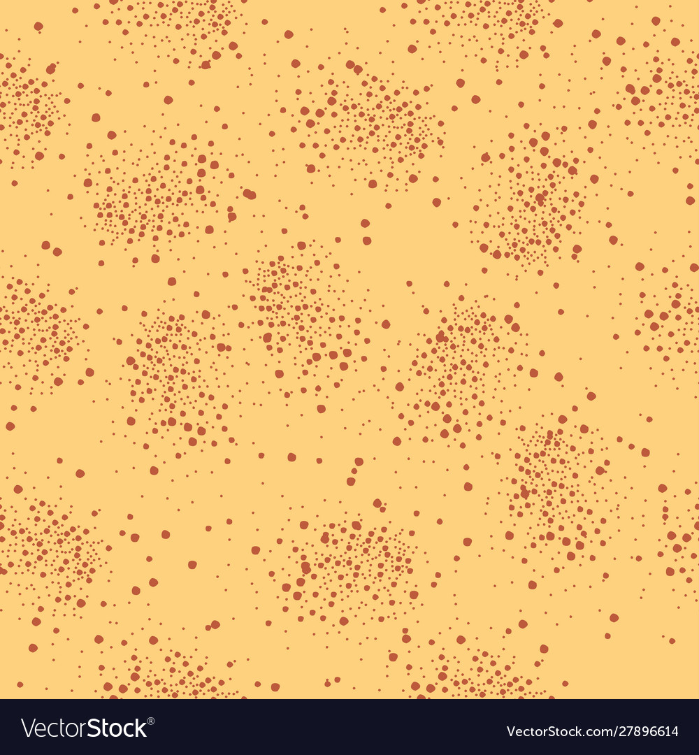 Seamless background with splashes dots Vector Image Seamless background with splashes dots