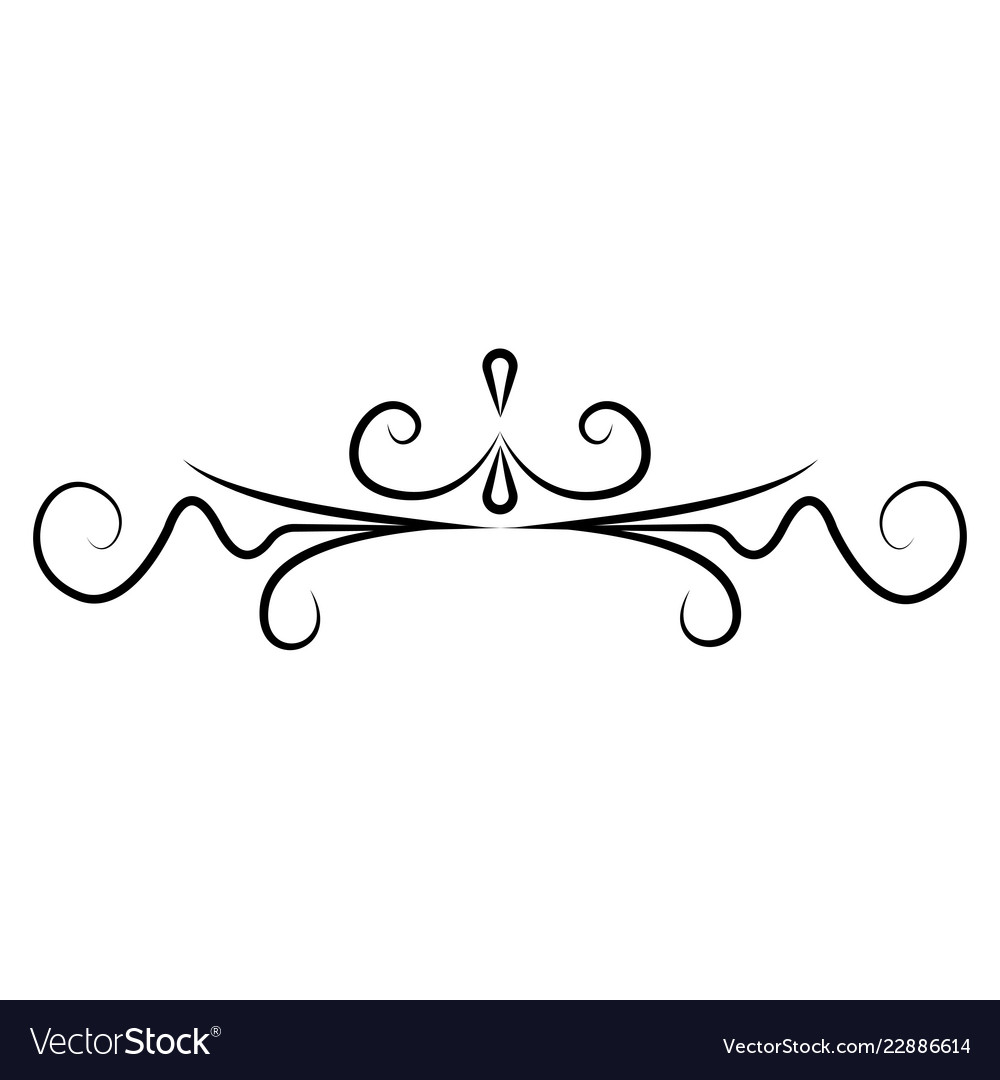 Wave border ornament Royalty Free Vector Image