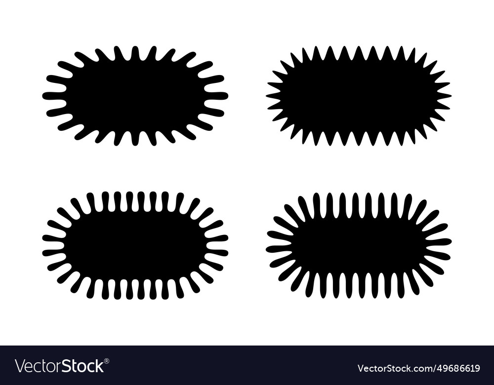 A groovy frame with wavy edge and simple y2k Vector Image A groovy frame with wavy edge and simple y2k