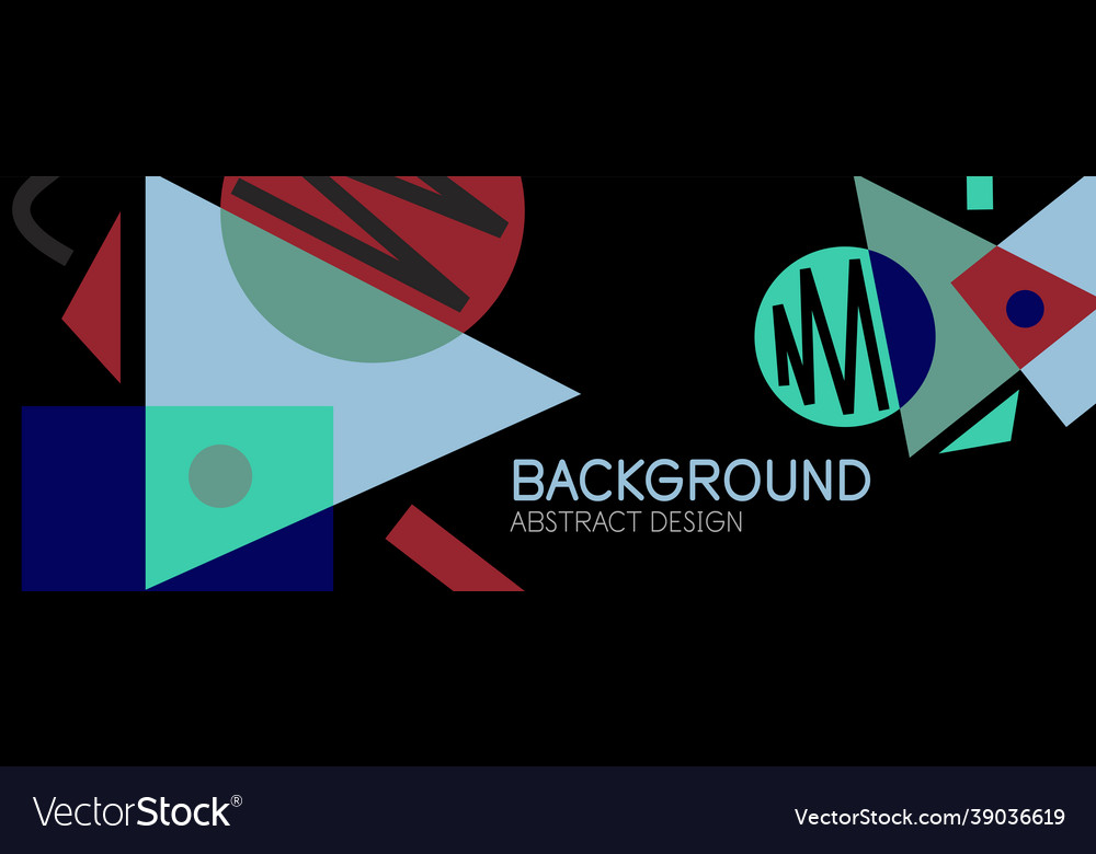 Abstract background with blocks lines geometric vector image Abstract background with blocks lines geometric