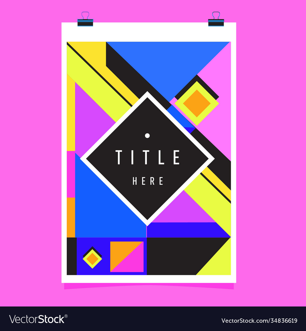 Abstract colorful geometric pattern background Vector Image Abstract colorful geometric pattern background