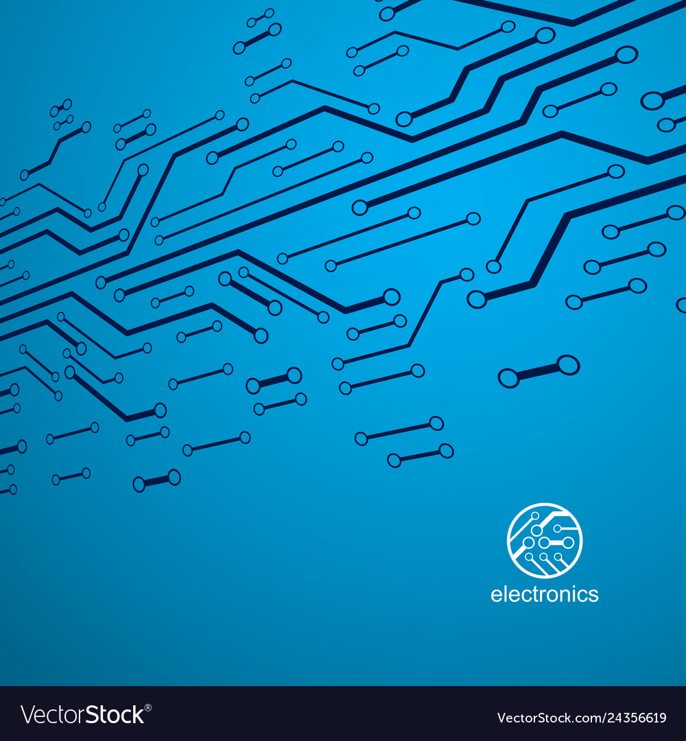 Abstract computer circuit board technology Vector Image Abstract computer circuit board technology