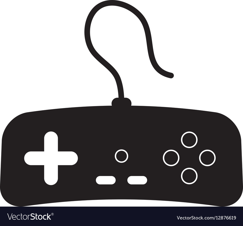 Console gamepad isolated