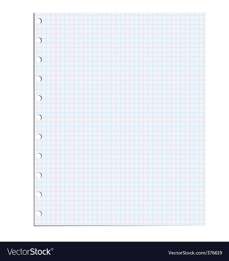 Isolated Notebook Paper