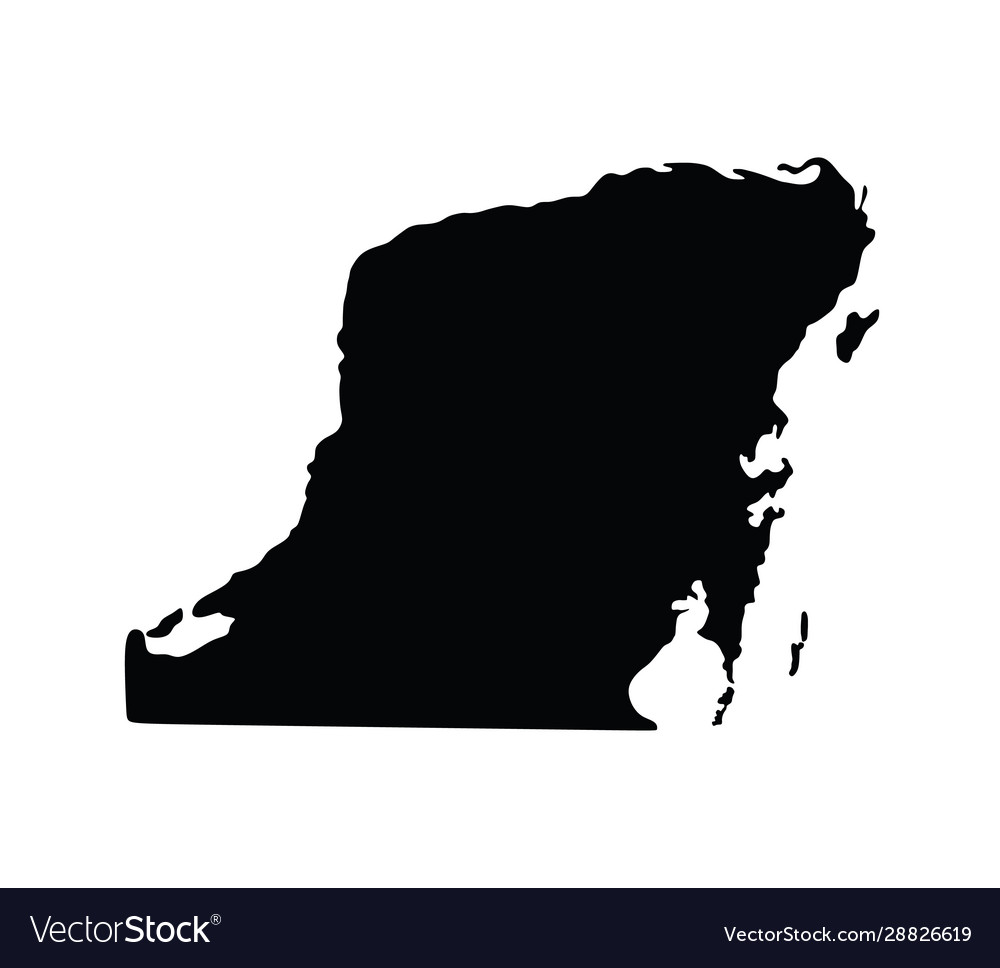 Mexico Province Map State Yucatan Peninsula Map Vector Image