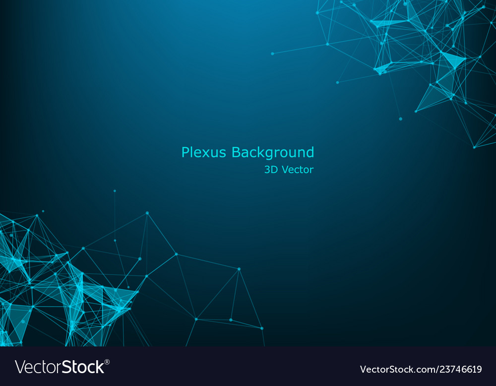 Molecular structure connected lines with dots Vector Image Molecular structure connected lines with dots