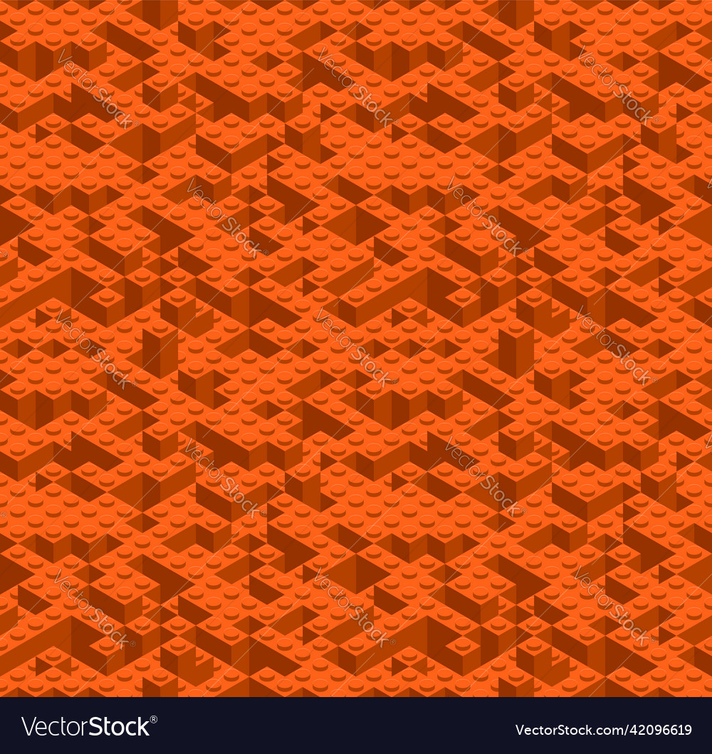 Plastic constructor game seamless pattern toy