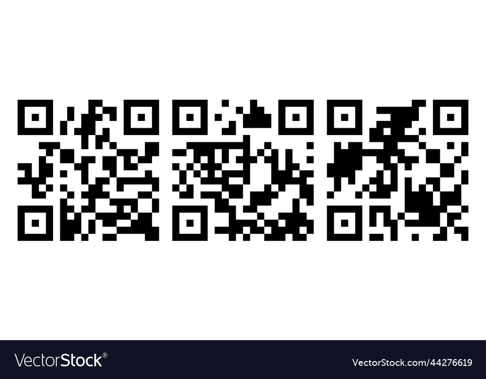 Qr code vector image Qr code