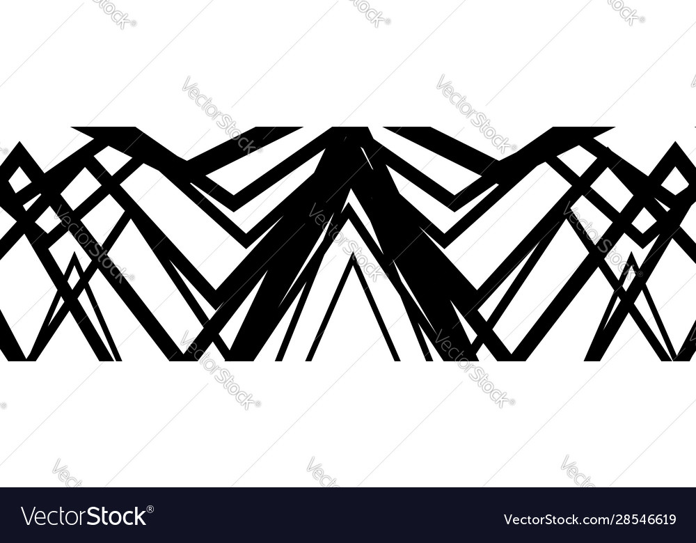 Random wavy zig-zag lines abstract art texture vector image Random wavy zig-zag lines abstract art texture