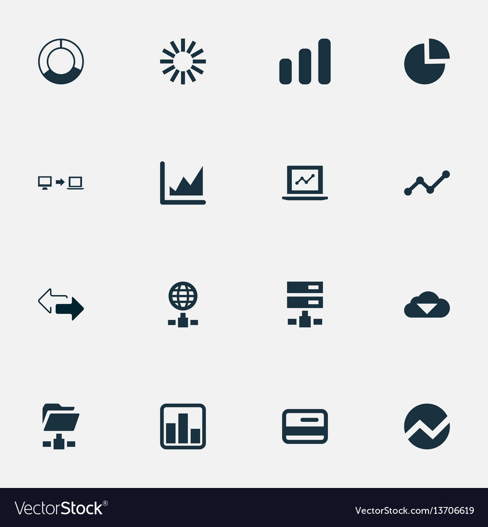 Simple Analysis Icons Set