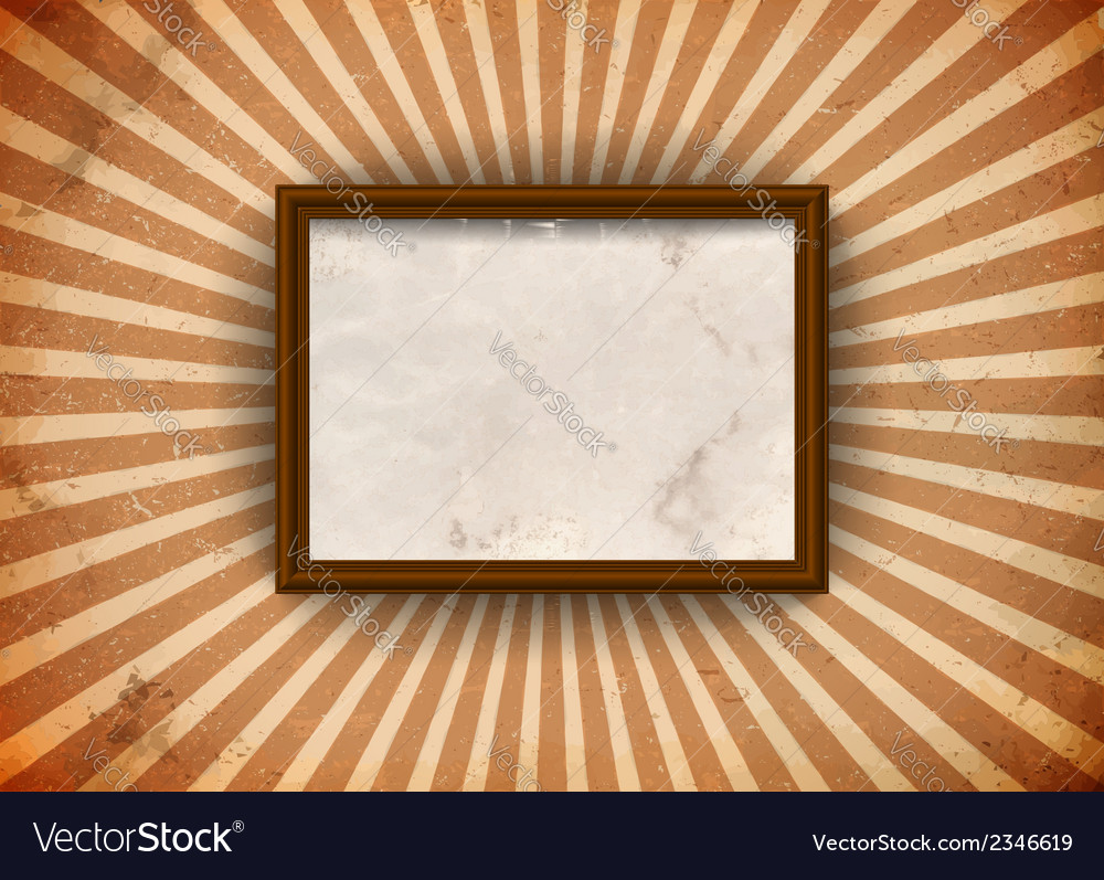 Sun Rays Grunge Frame
