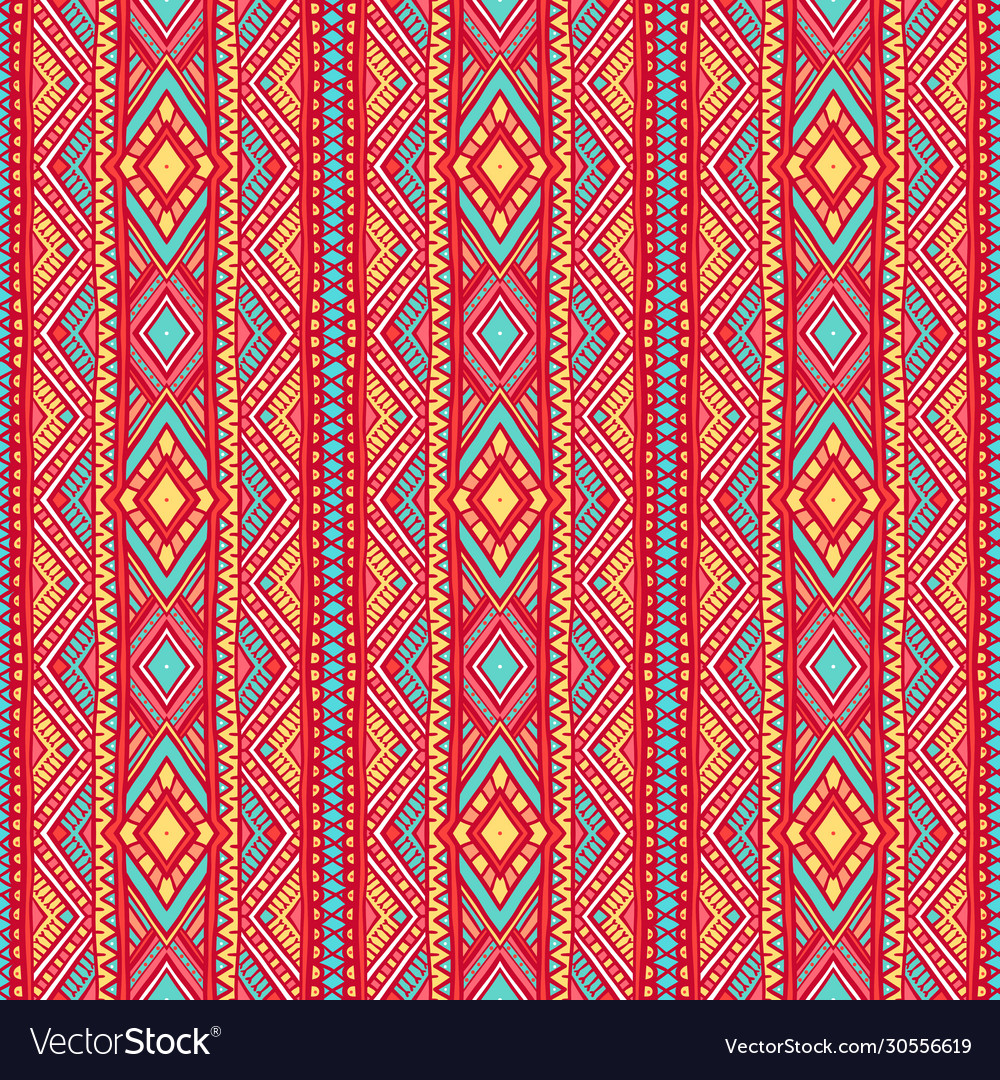 Tribal vertical striped pattern - 1 Royalty Free Vector