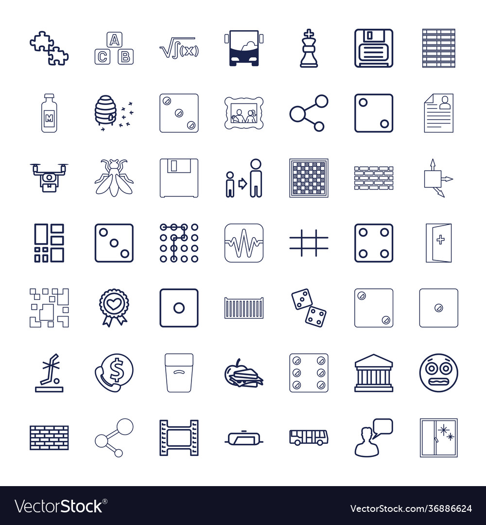 49 Quadratsymbole