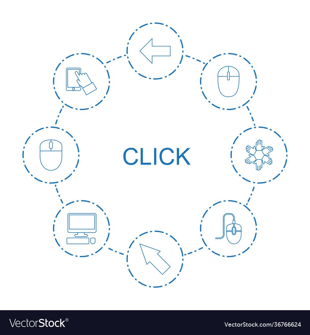 8 click icons