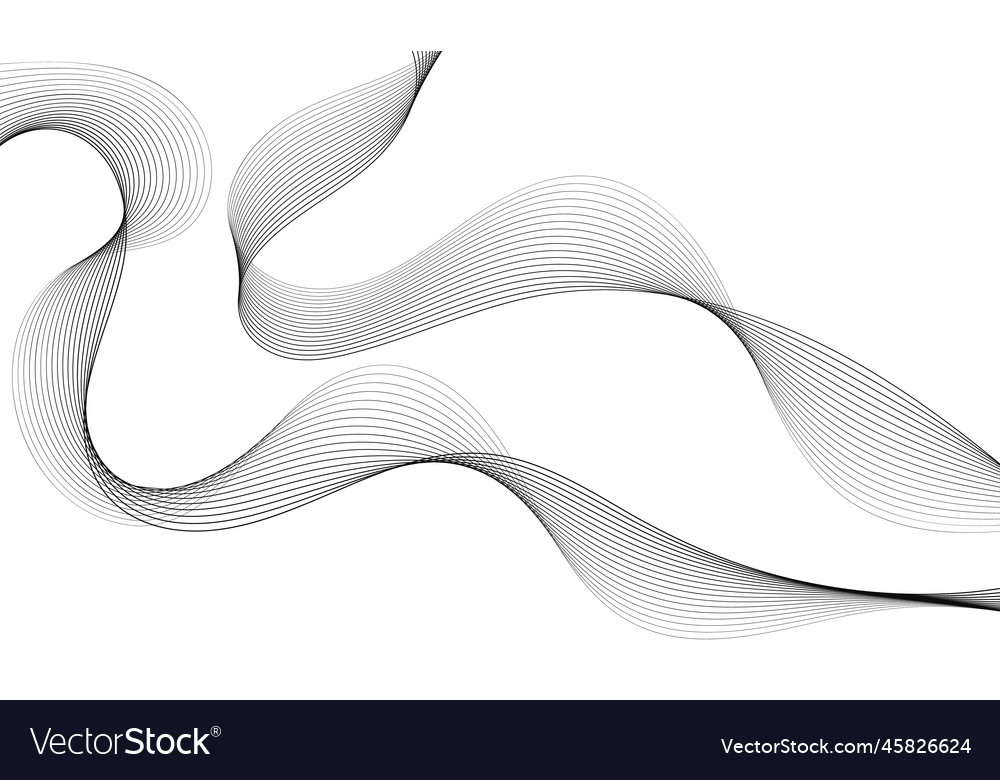 Abstract wave element for design digital