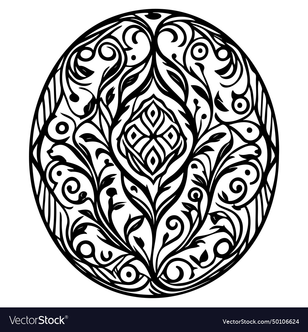 Batik pattern ornament design element