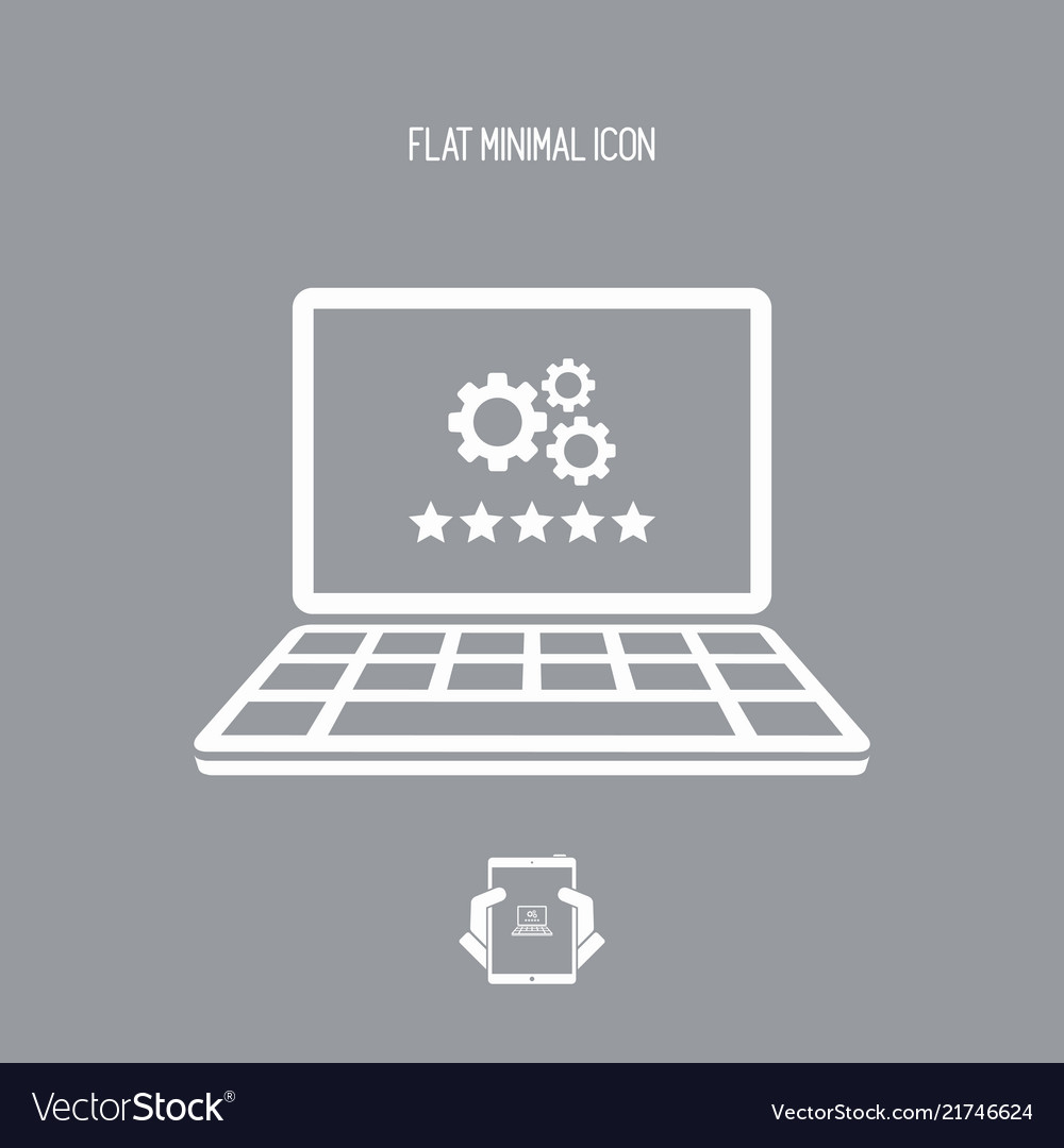 Best computer performance settings vector image Best computer performance settings