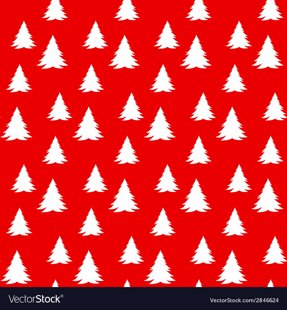 Christmas pattern with trees