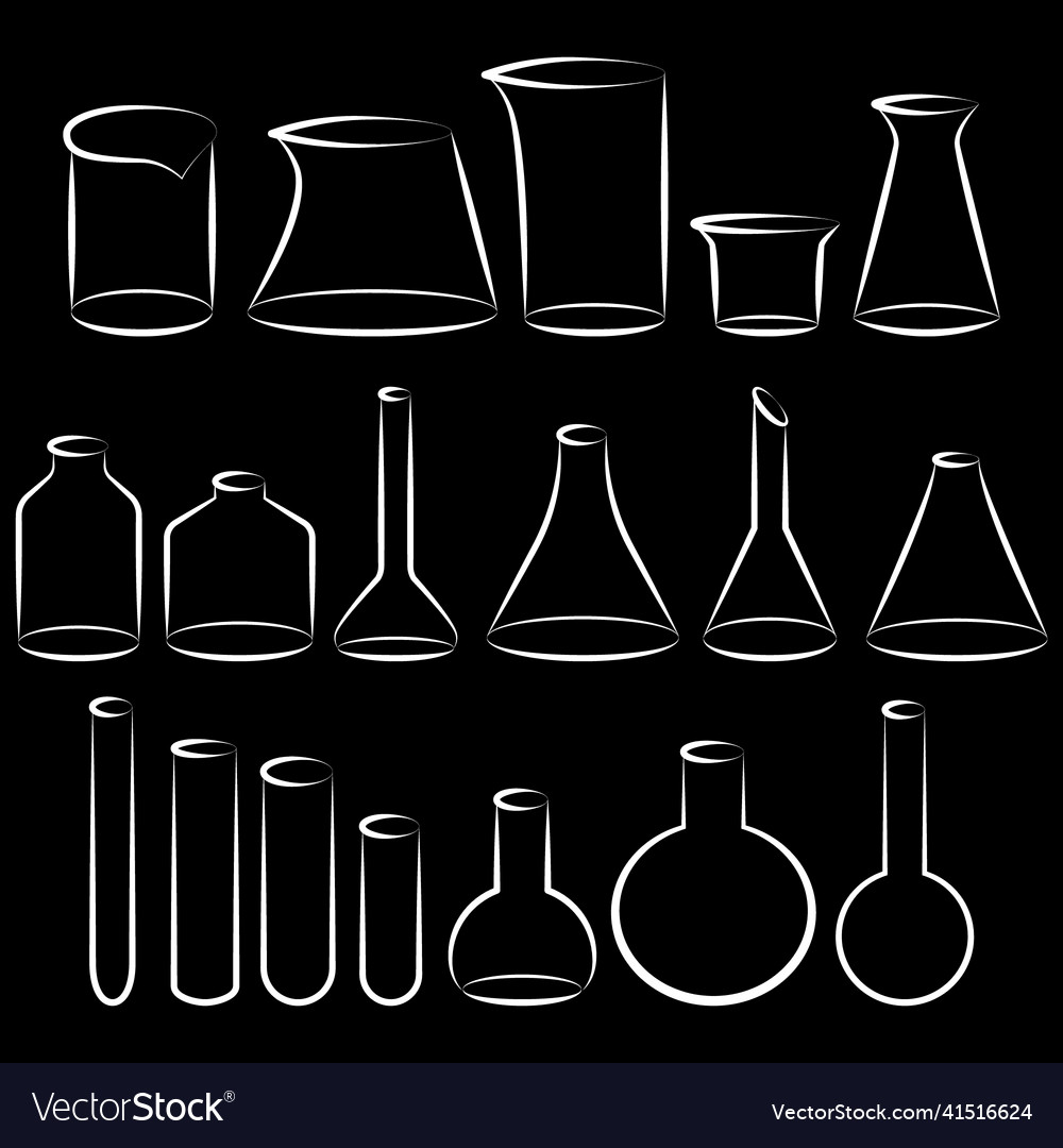 Set of different sizes shapes and types vector image Set of different sizes shapes and types