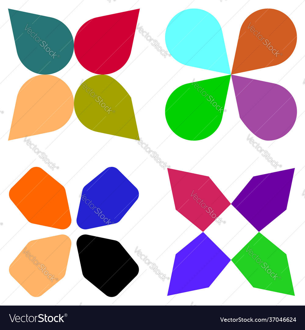 Simple decoration shape element abstract motif