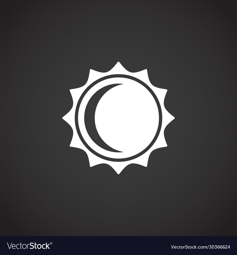 Sun related icon on background for graphic and web vector image Sun related icon on background for graphic and web