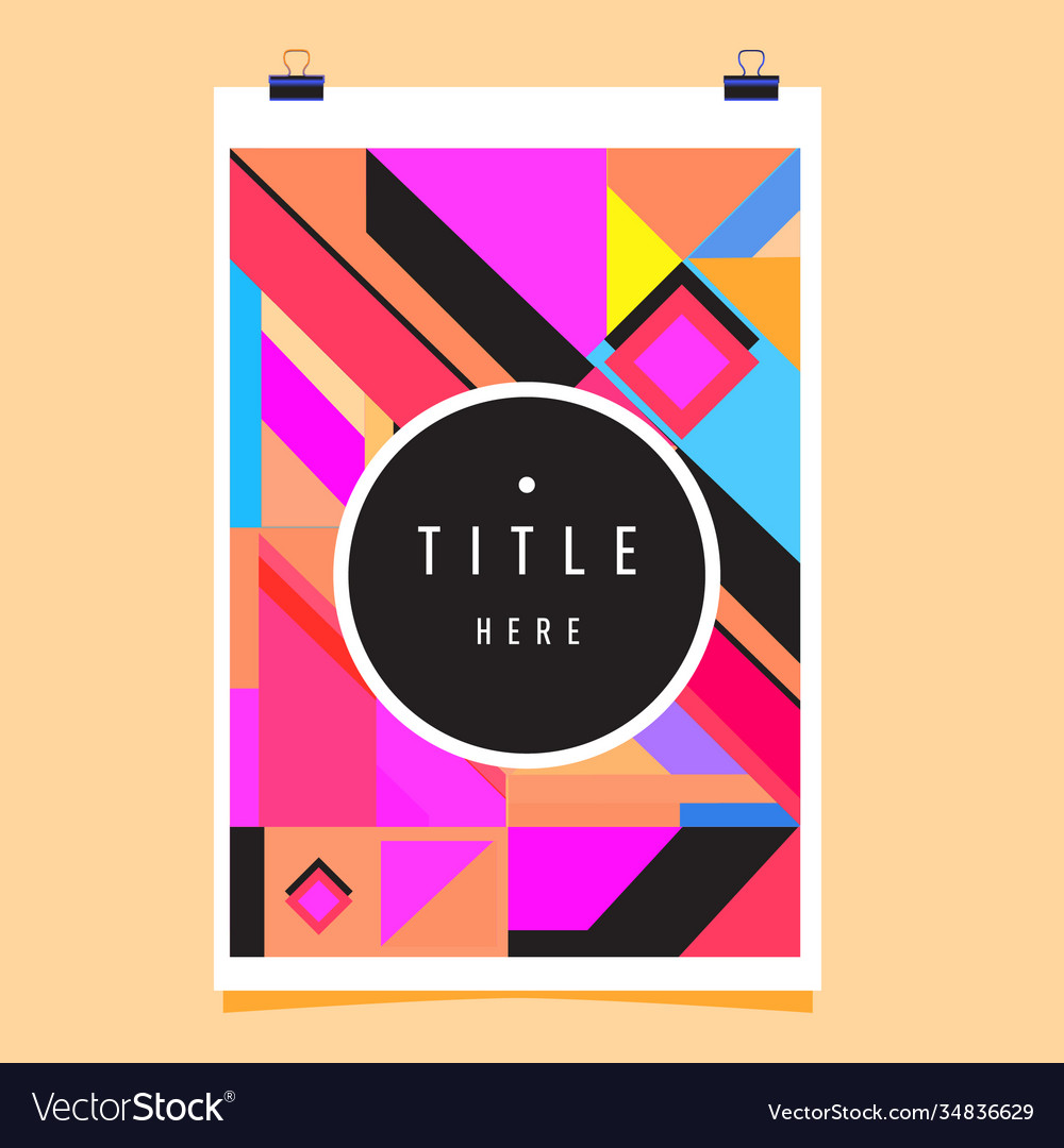 Abstract colorful geometric pattern background Vector Image Abstract colorful geometric pattern background