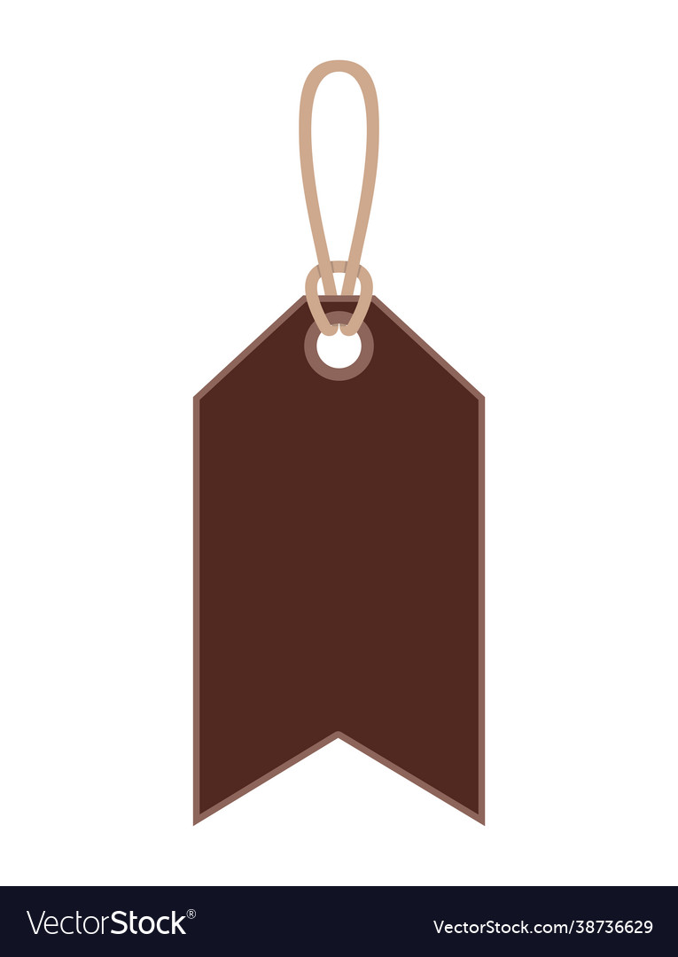 Dark brown tag