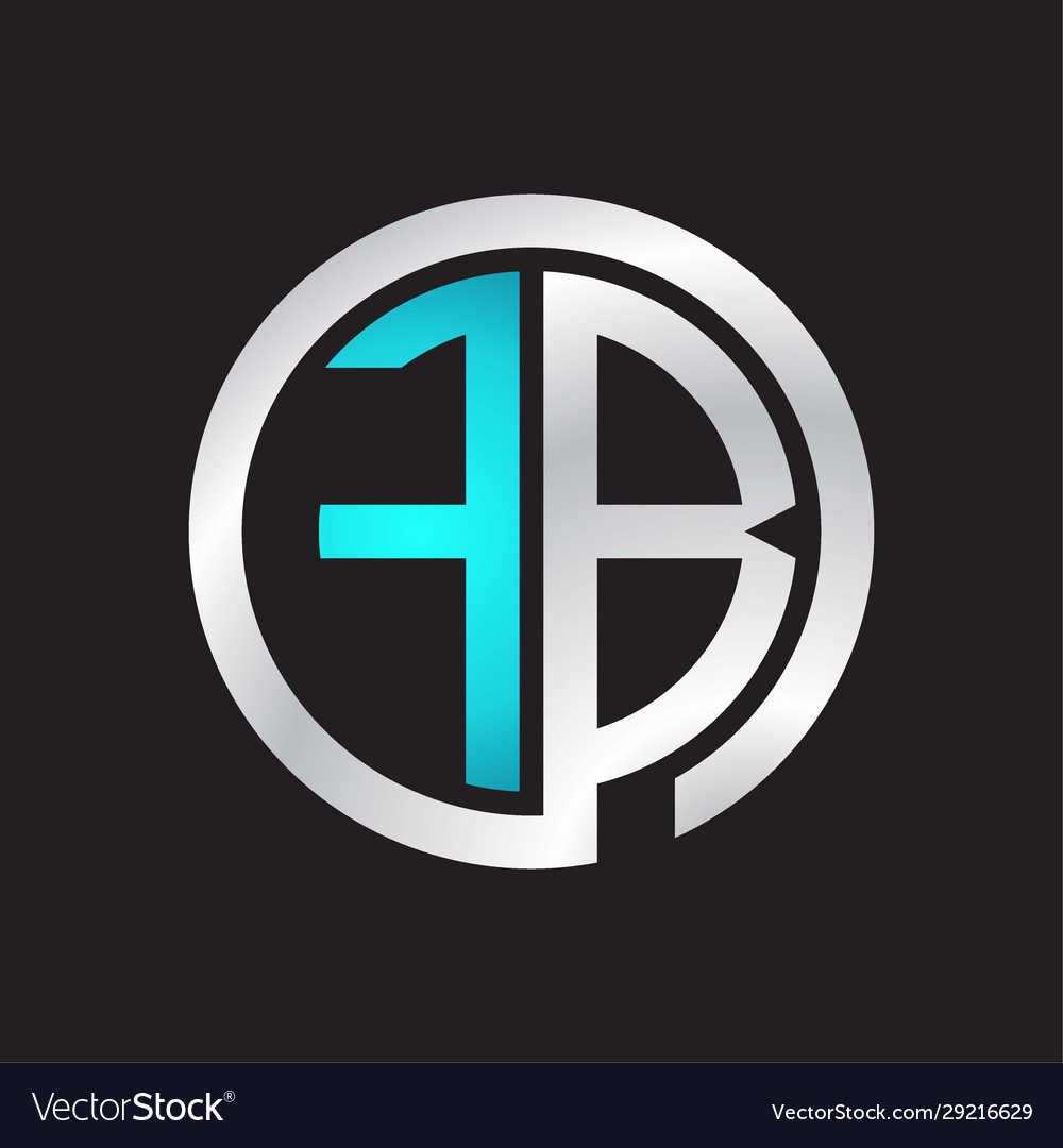 Fb initial logo linked circle monogram