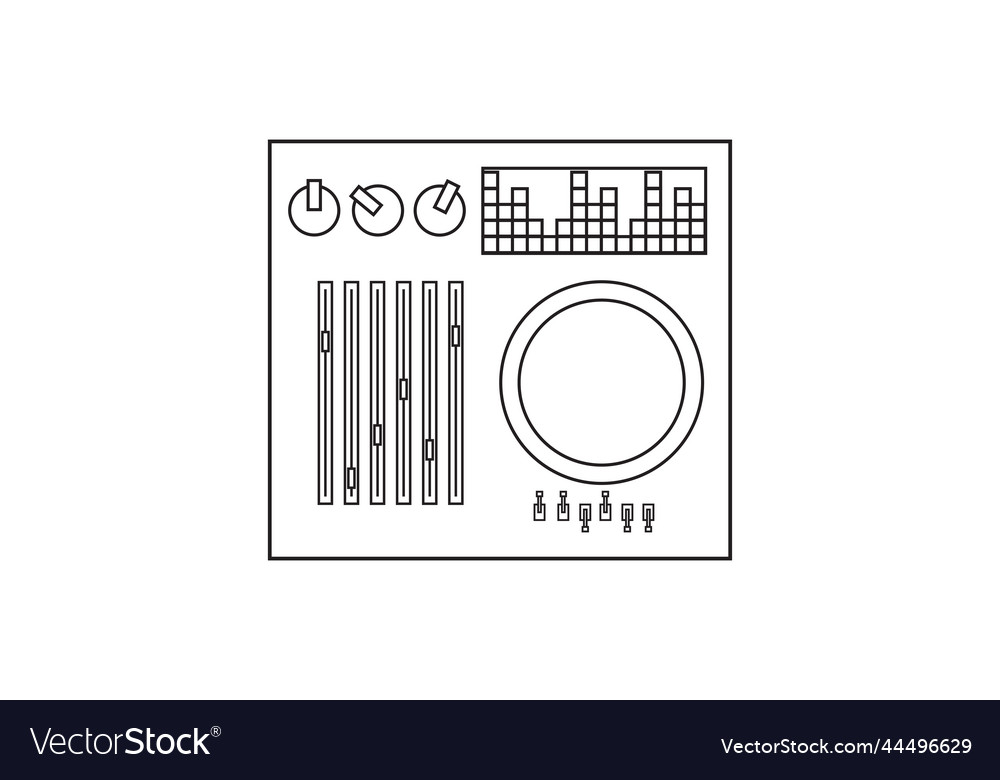 Old retro vintage audio music equipment vinyl dj